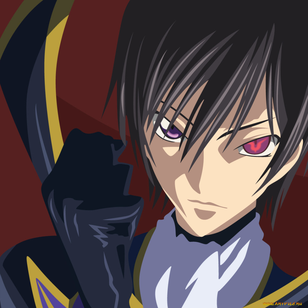 аниме, code geass, <b>лелуш</b>, парень.